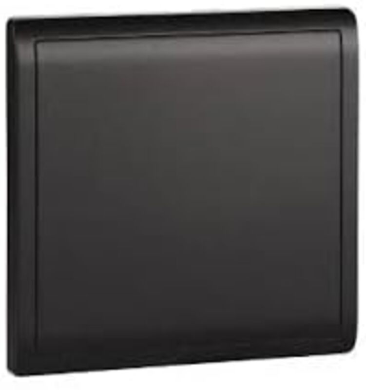 Schneider Electric 1Gang Blank Plate,Matt Black - E8230X_MB_G1